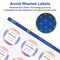 Avery Glossy Clear Round Labels with Sure Feed, 1-2/3" diameter